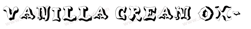 vanilla cream ox字体转换